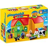 PLAYMOBIL 1.2.3 Granja Maletín- a Partir de 1.5 Años (6962) - color- modelo surtido